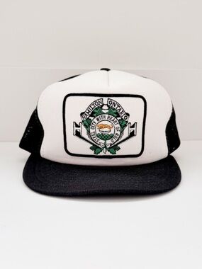 Vtg Hamilton Ontario Trucker Hat Steel City Heart of Gold Otto Cap Mesh Snapback